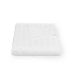 Drap du dessus décoratif Beyond Plus, King 114x120, large rayure de satin, blanc